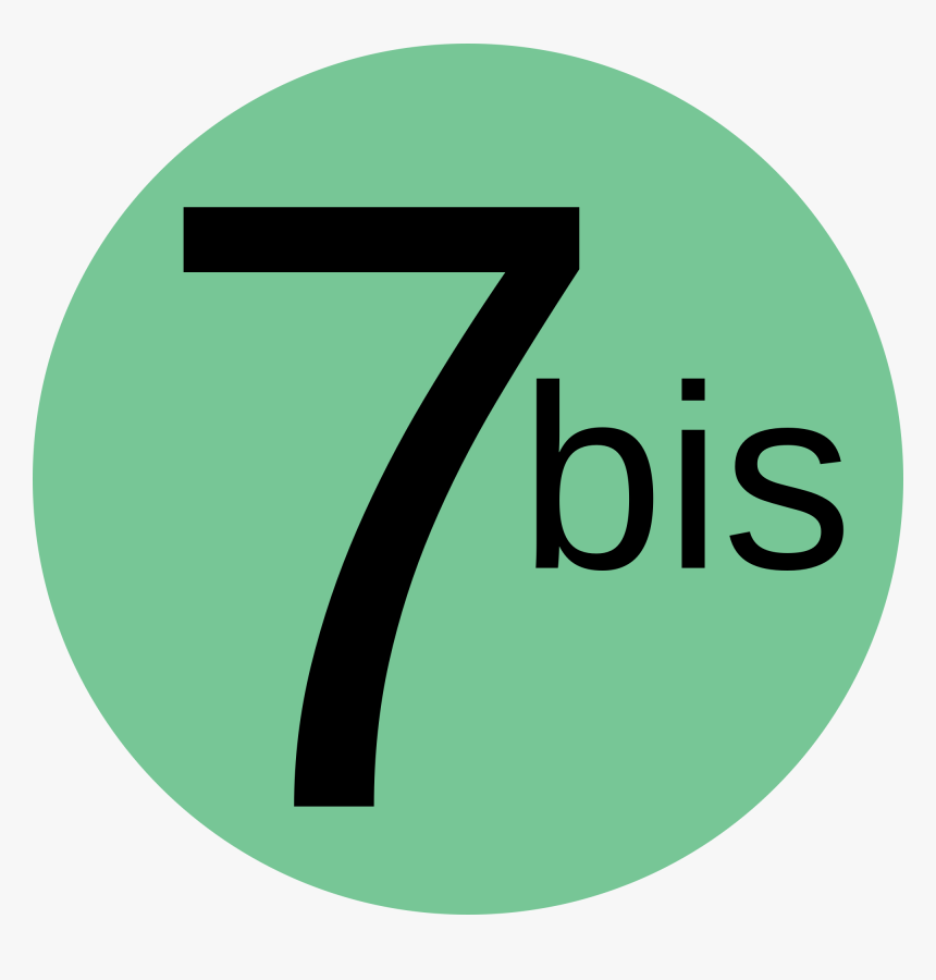 Metro Line 7bis Paris - Logo Metro 7bis, HD Png Download