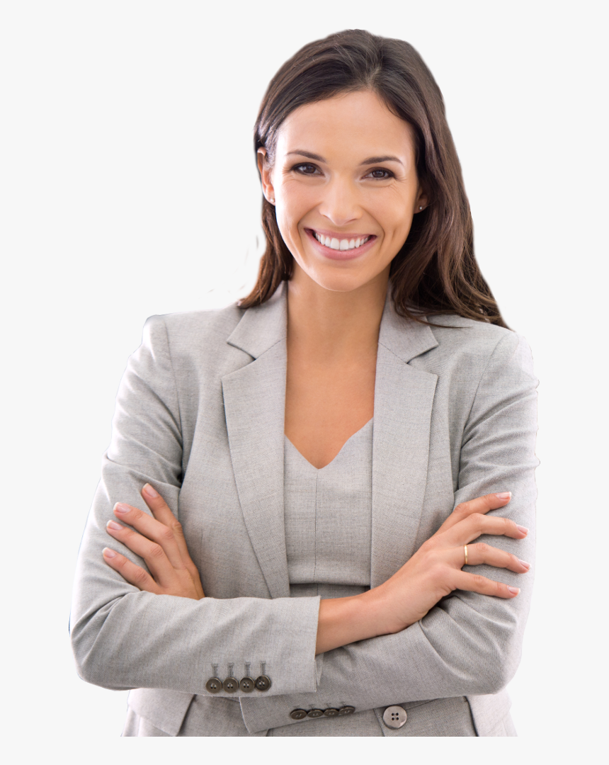 Smiling Business Woman Png, Transparent Png