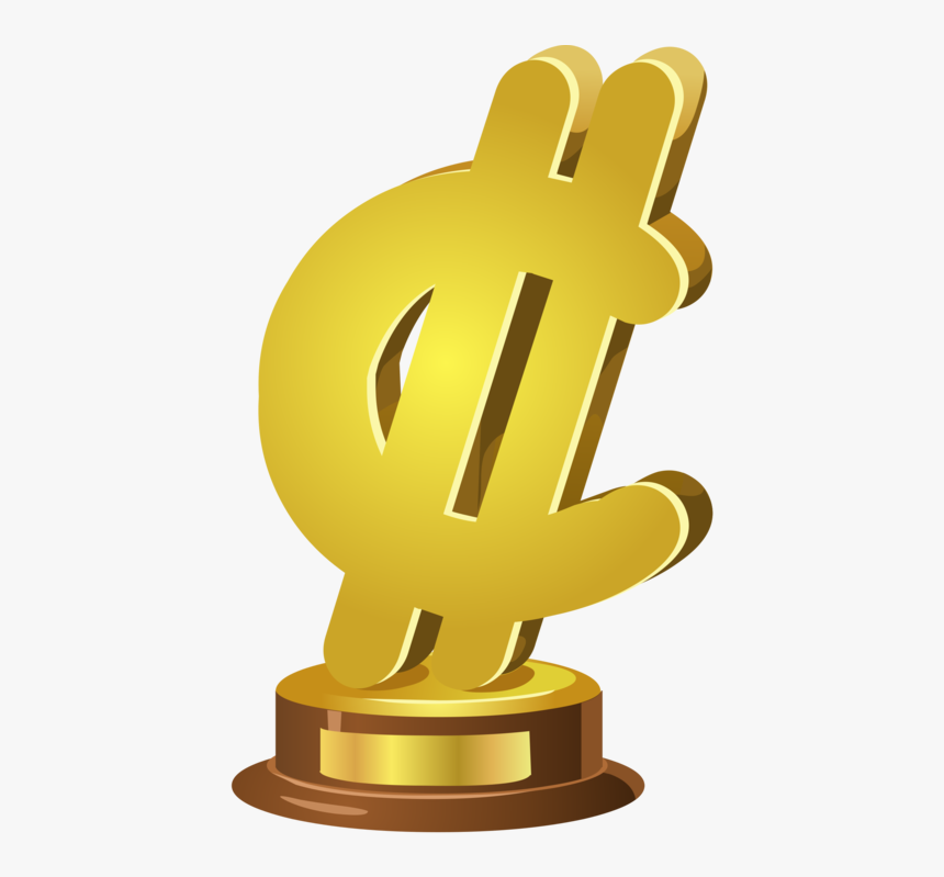 Trophy,symbol,dollar - Trophy, HD Png Download