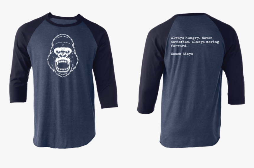 Sibya Always Hungry Navy - Long-sleeved T-shirt, HD Png Download