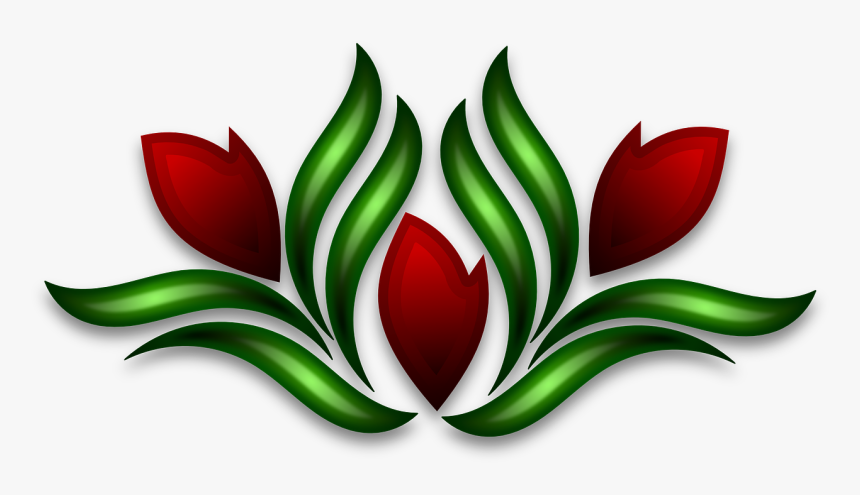 Wild Flower Motif - Rose Buds Clip Art, HD Png Download