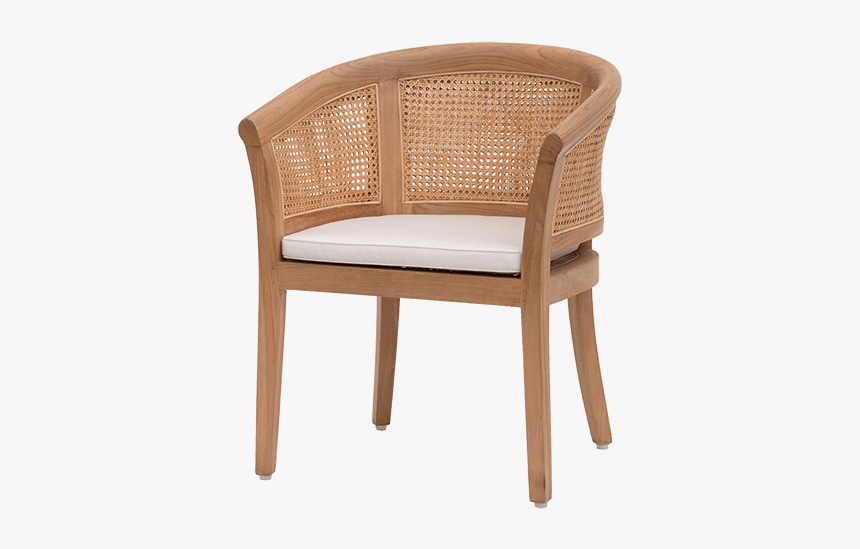 Baxter, Armchair, Natural, Teak, Rattan, Indoor, Comfortable, - Rattan Natural Chair Png, Transparent Png