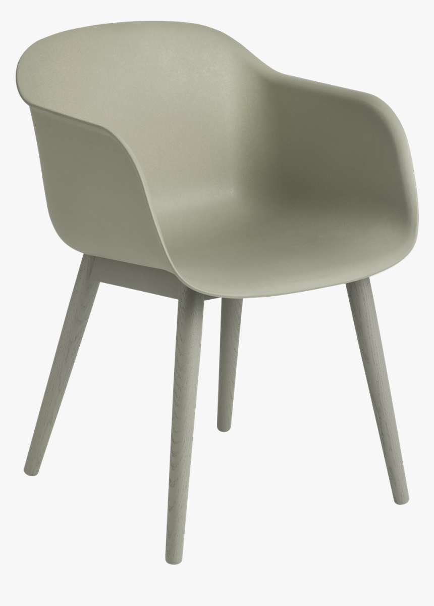 Fiber Armchair Wood Base Master Fiber Armchair Wood - Muuto Fiber Armchair Wood, HD Png Download