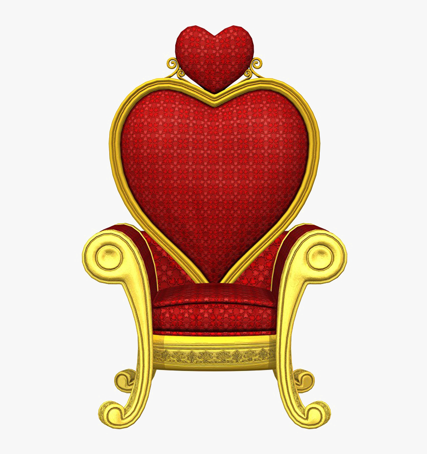 Armchair Png Transparent Image - Trono Rojo Reina, Png Download