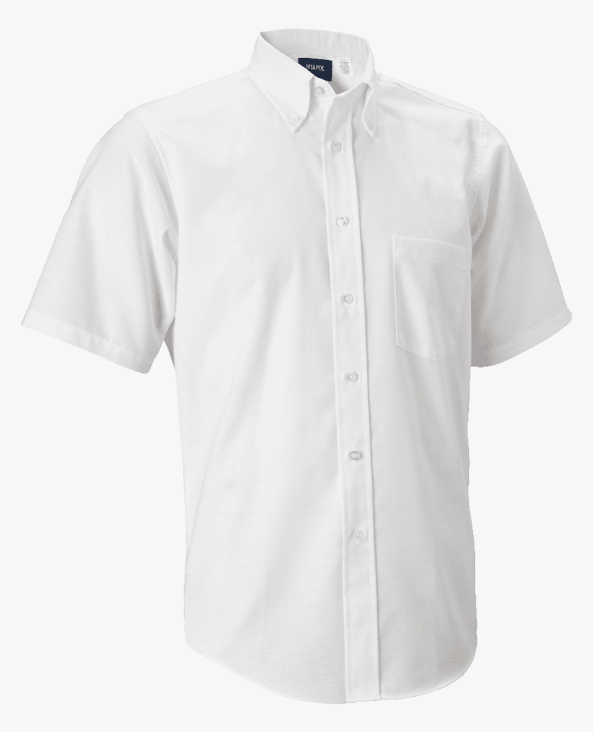 Plain White Half Shirts - White Uniform Shirts, HD Png Download