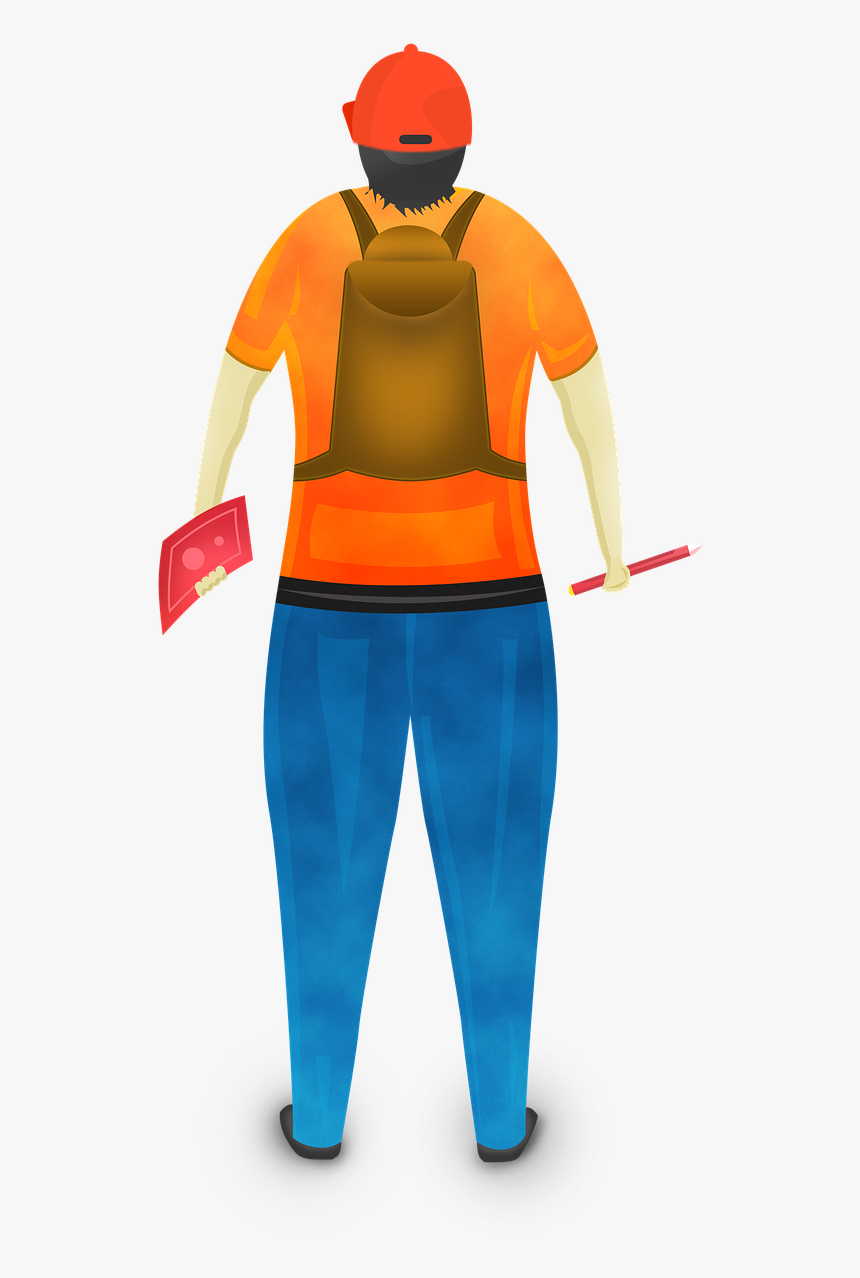Man, Vector Design, Male, Character, Portrait, Person - Standing, HD Png Download
