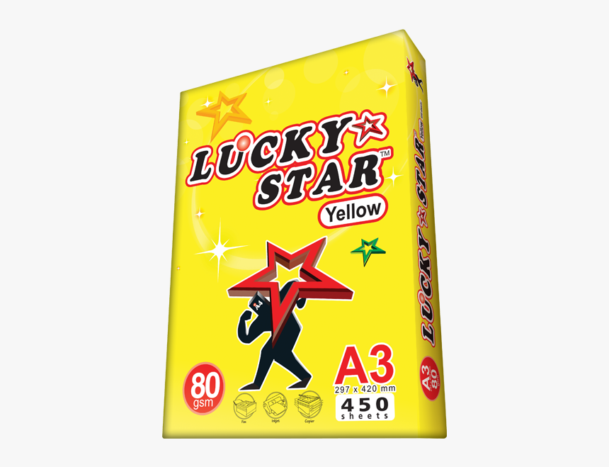 Lucky Star A3 Yellow - Sign, HD Png Download