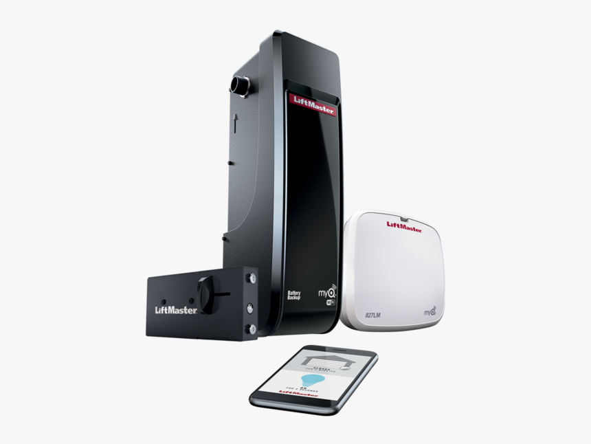 8500w Dc Battery Backup Wall Mount Wi-fi Garage Door - Liftmaster Garage Door Opener 8500w, HD Png Download