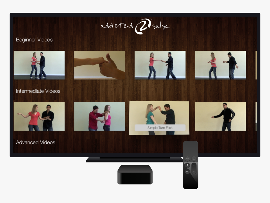 Addicted2salsa On Appletv - Led-backlit Lcd Display, HD Png Download