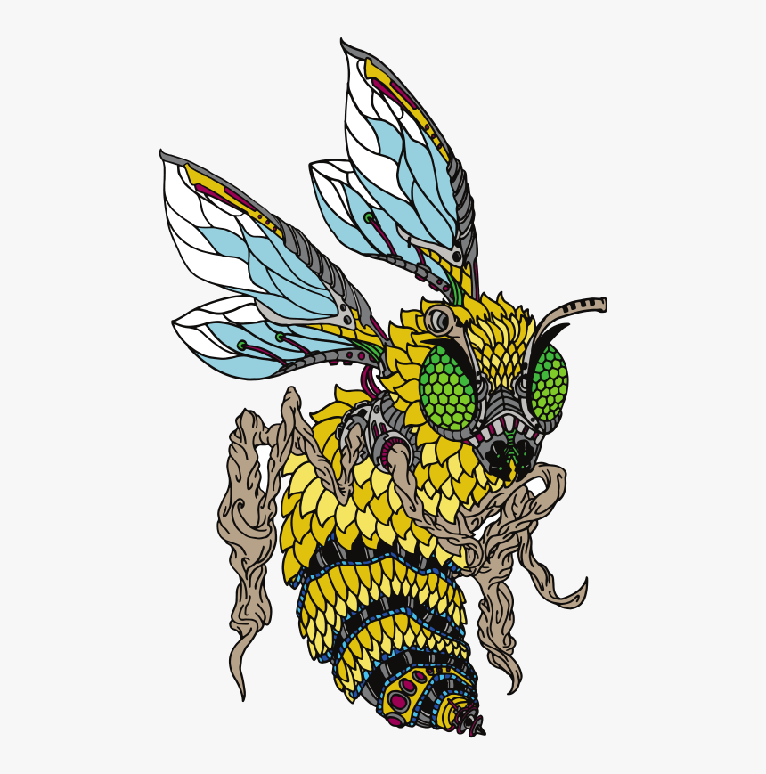 Bee Mech Slap - Illustration, HD Png Download
