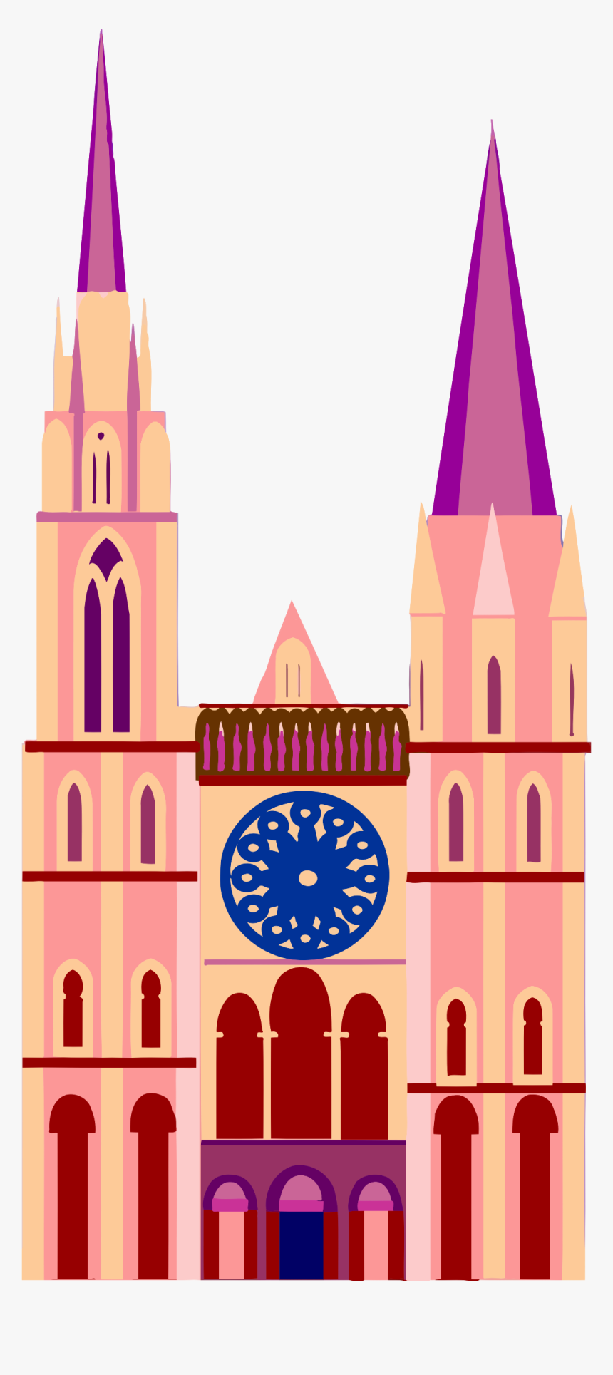 Fairytale Castle 8 Clip Arts - Cathedral Clipart, HD Png Download