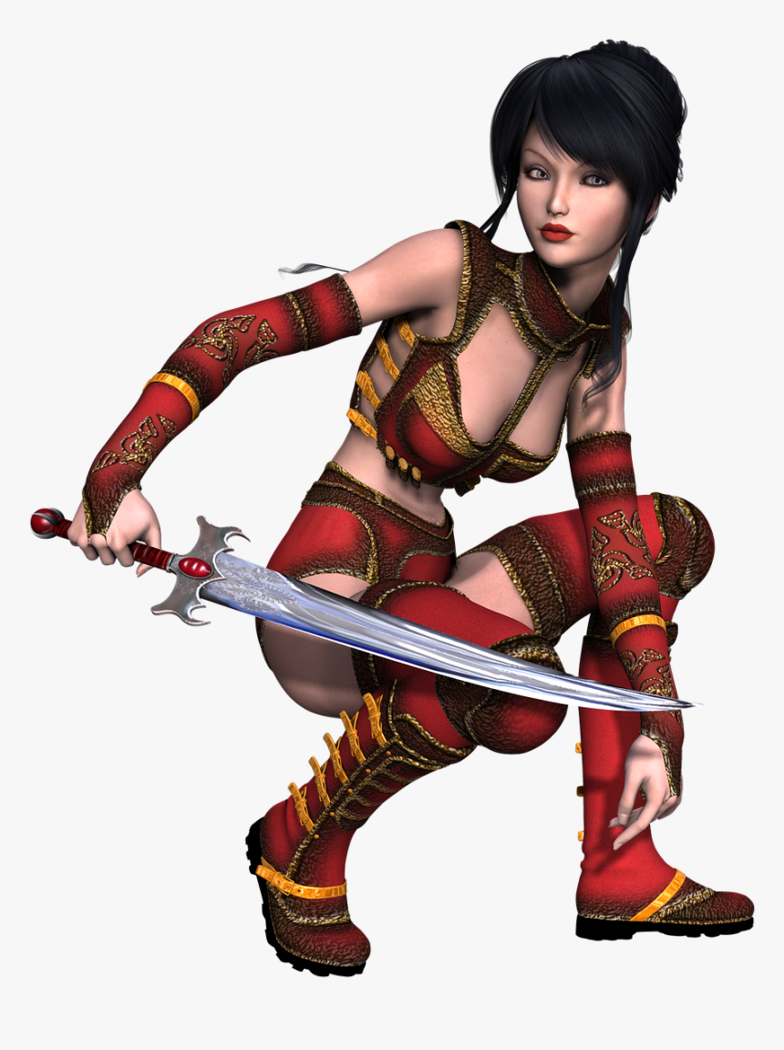 Girl Warrior Fantasy Free Photo - Girl Warrior Png, Transparent Png