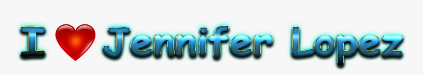Jennifer Lopez Heart Name Transparent Png - Heart, Png Download