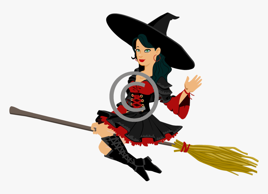 Art,broom,household Cleaning Supply - Witch Clipart Png, Transparent Png