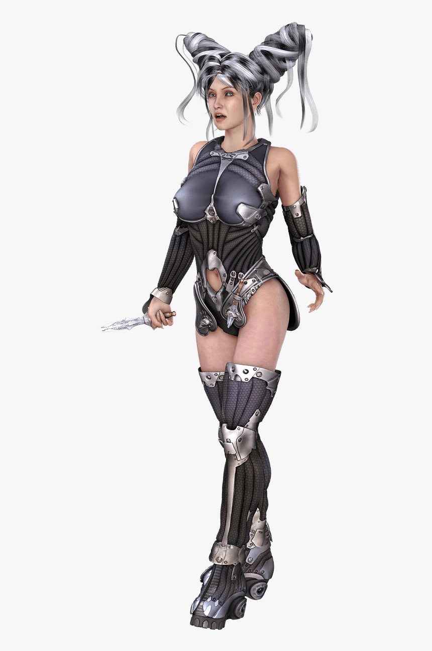 Woman Robotic Costume - 3d Warrior Png, Transparent Png