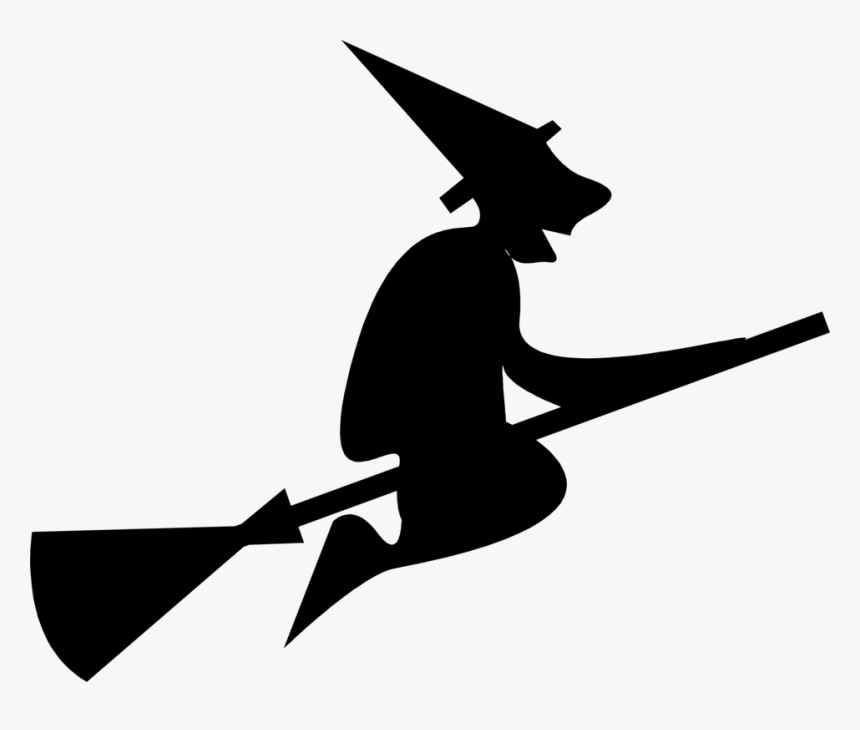 Clip Art Free Flying Witch Download - Transparent Background Halloween Clip Art, HD Png Download