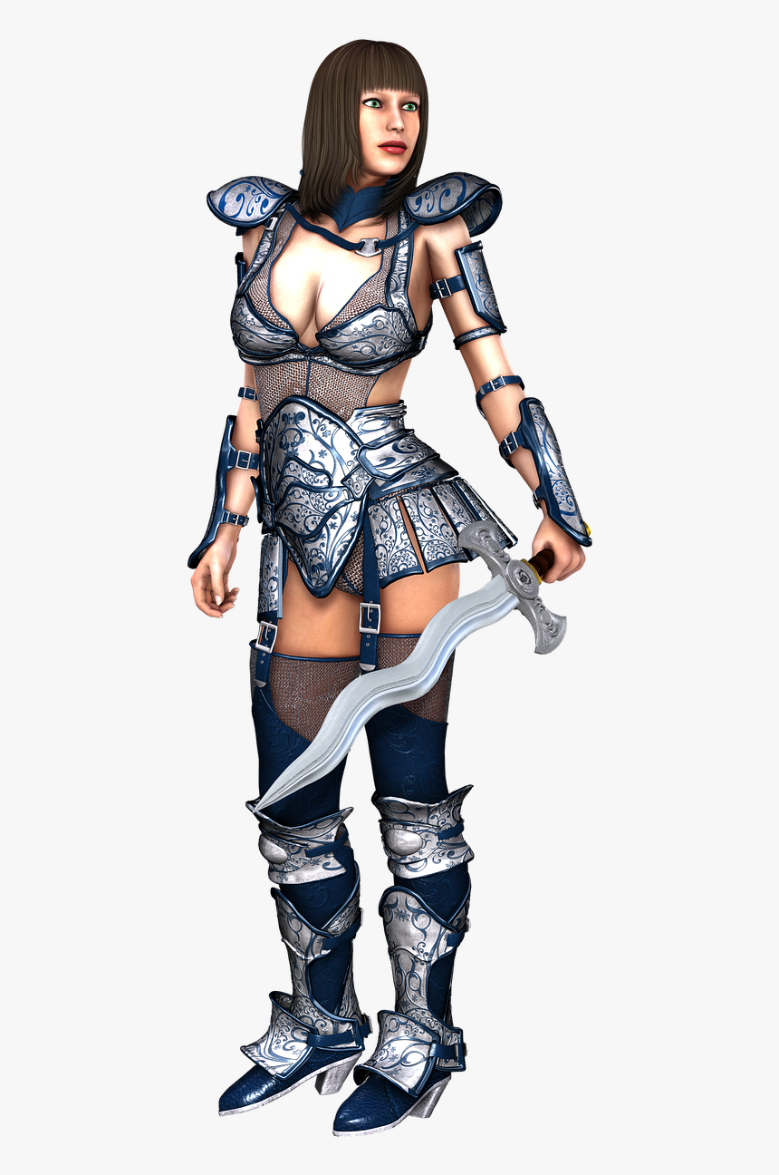Female Medieval Historical Free Photo - Female Medieval Warrior Armor, HD Png Download