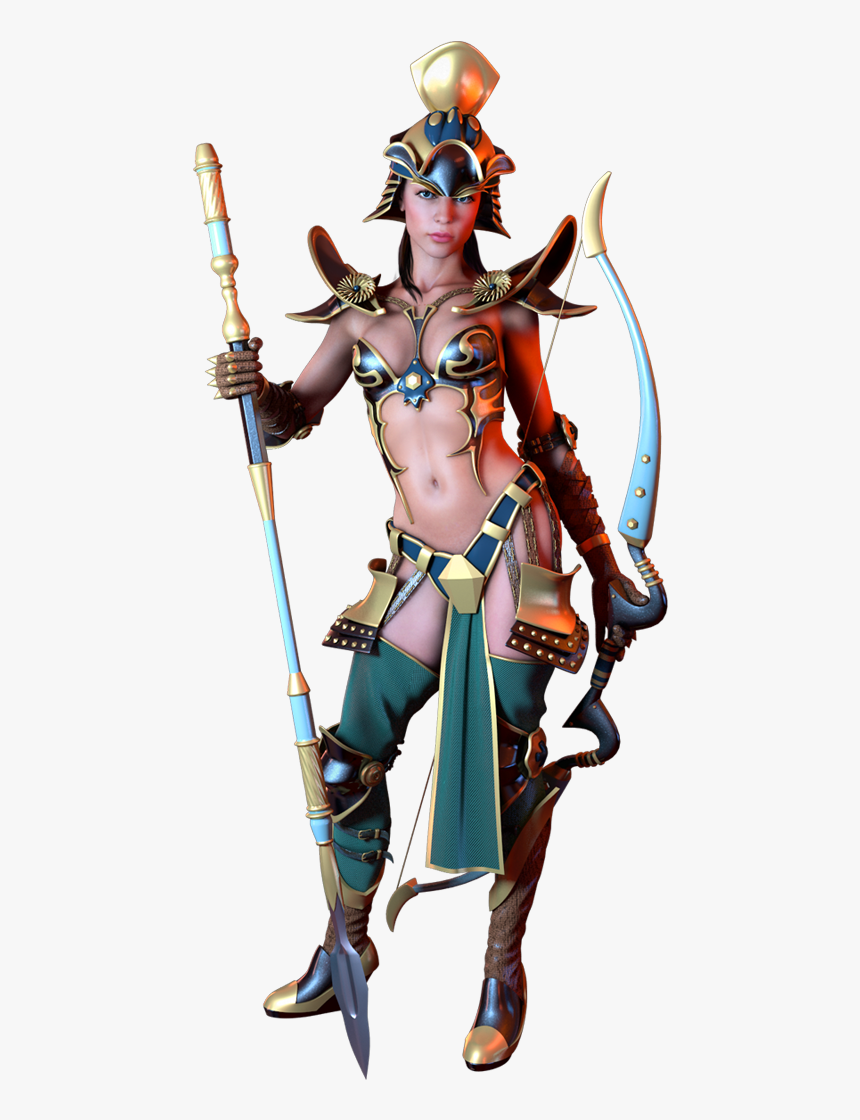 Transparent Greek Warrior Clipart - Woman Warrior, HD Png Download