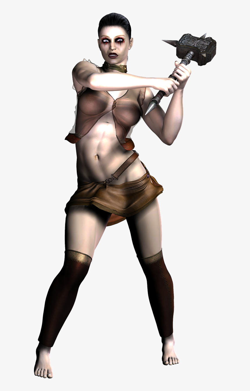 Girl Warrior Fantasy Free Photo - Firearm, HD Png Download