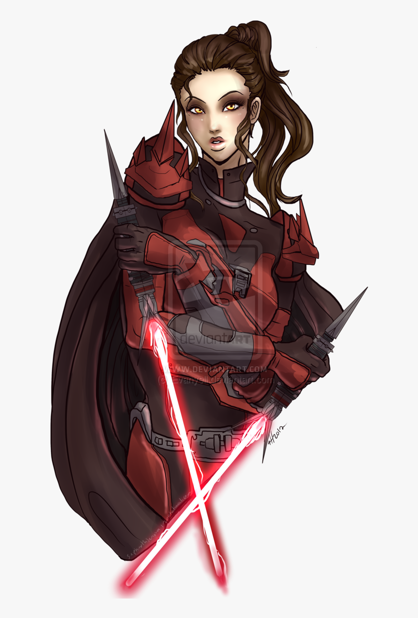 Fictional Character,woman Warrior,illustration,cg Illustration,long - Deviantart Sith Girl, HD Png Download