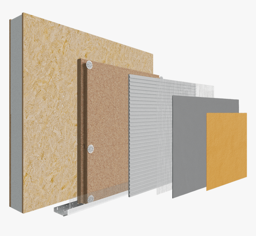 Structural Insulated Panels Wood Fibre System Image - Sip Wall Panel, HD Png Download