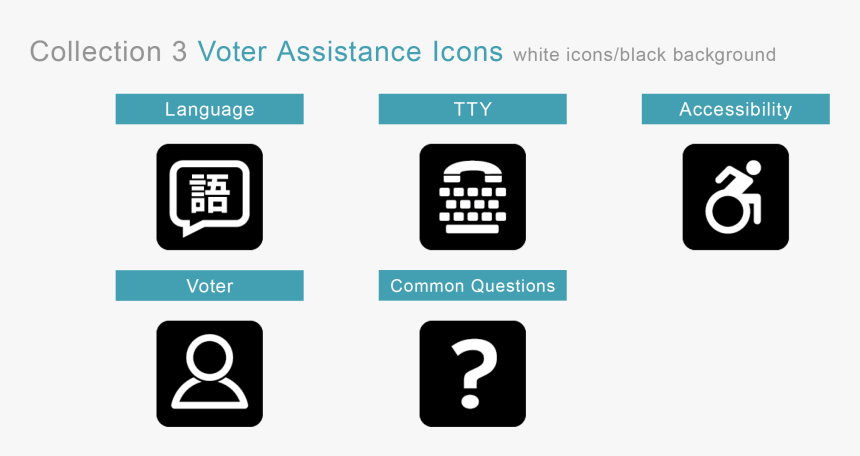Voter Registration Icons - Convention On The Rights Of Persons With Disabilities, HD Png Download