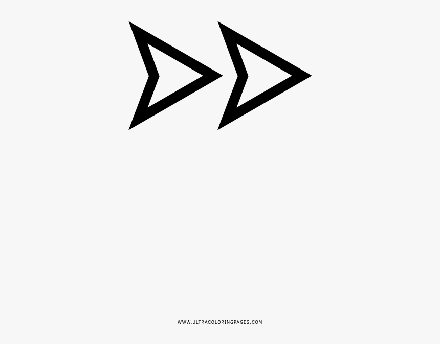 Next Arrow Coloring Page - Triangle, HD Png Download