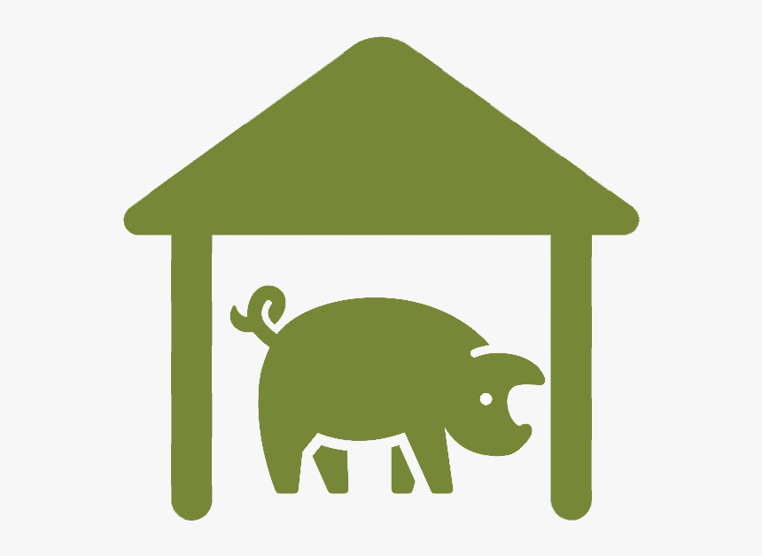 Transparent Awesome Job Clipart - Pig Farm Icon Png, Png Download