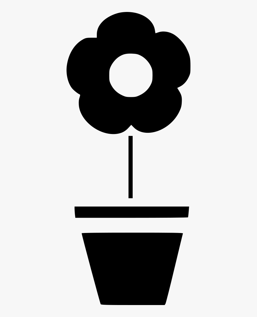 Pot Flower Plant - Flower Plant Icon Png, Transparent Png