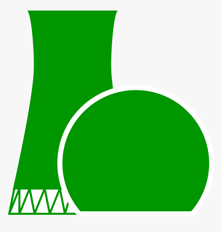 Nuclear Power Plant Clip Art Green, HD Png Download