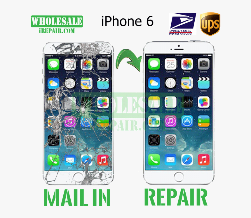 Transparent Cracked Glass Transparent Png - All Iphones In Order 1 7, Png Download