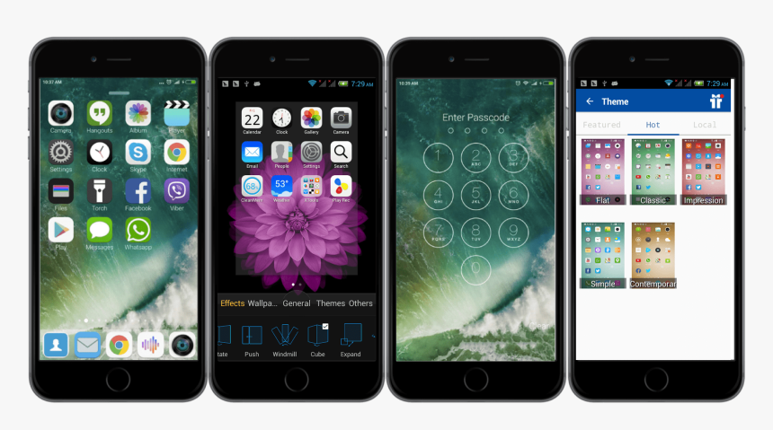 Best Iphone Launchers App For Android Of - Iphone, HD Png Download