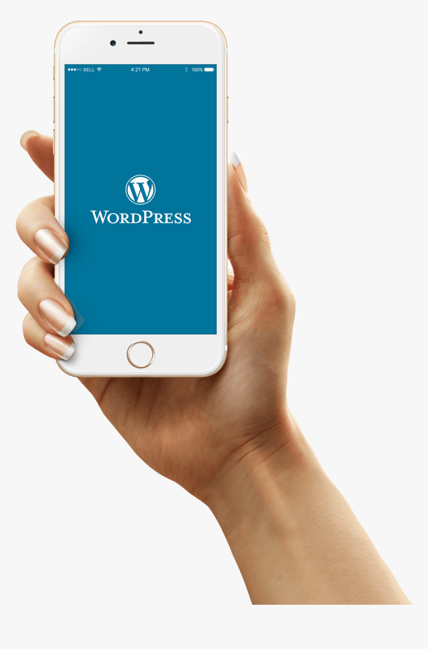 Iphone6 - Female Hand Holding Iphone, HD Png Download