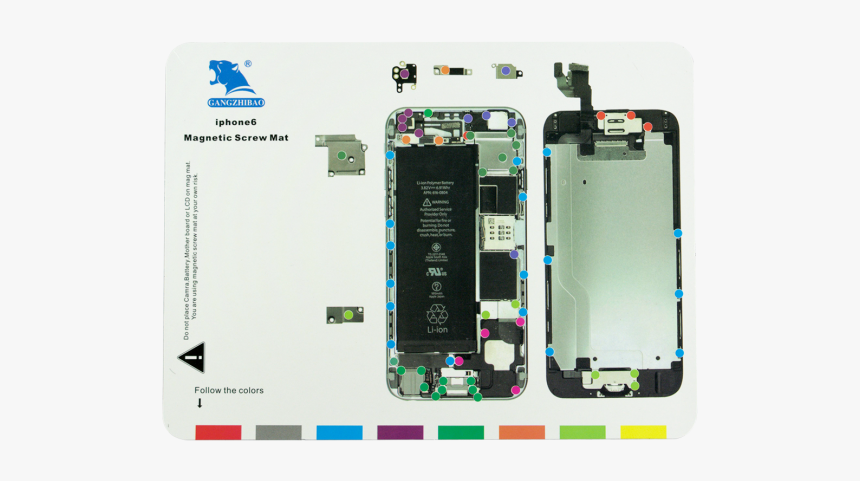 Iphone 6 Magnetic Screw Mat - Iphone 5 Magnetic Screw Mat, HD Png Download