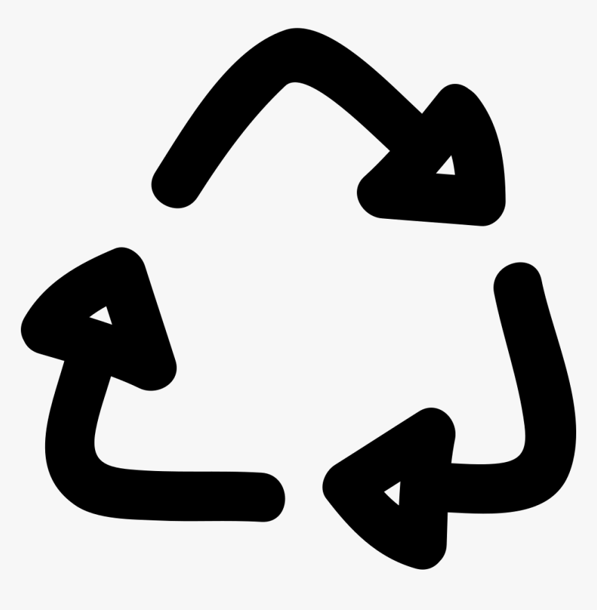 Recycling Sign Doodle - Signo De Reciclaje Dibujo, HD Png Download