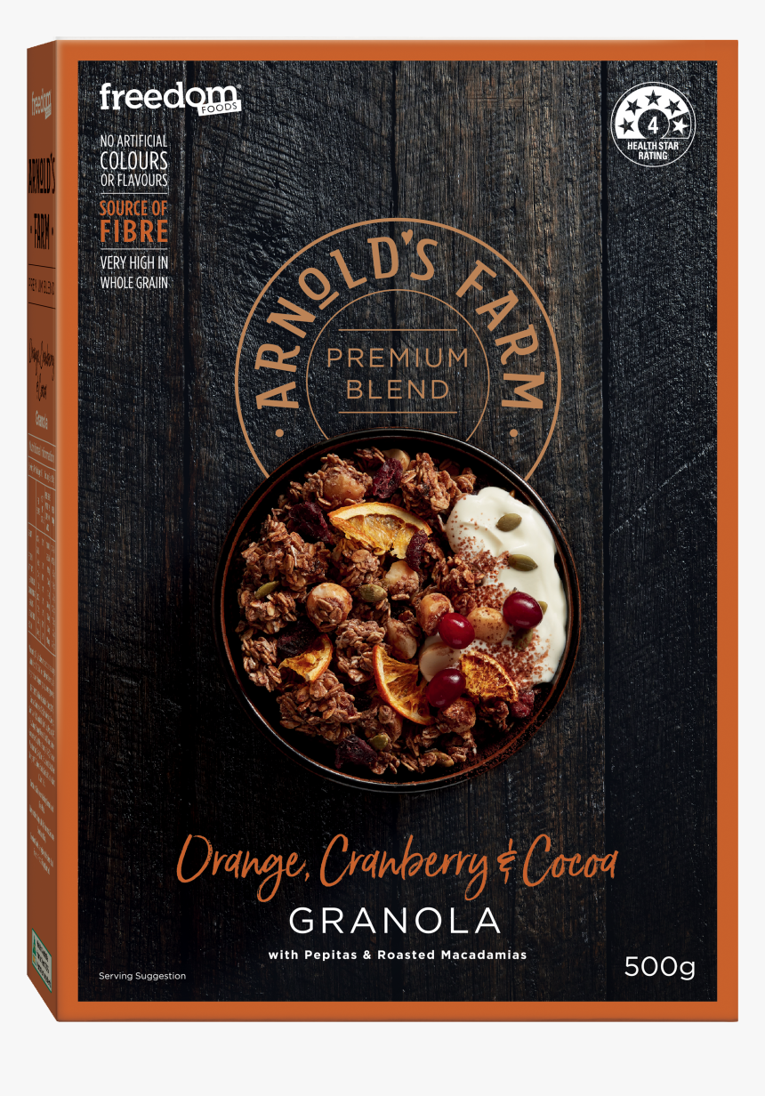 Arnold's Farm Premium Blend Tofe Apple Granola 500g, HD Png Download