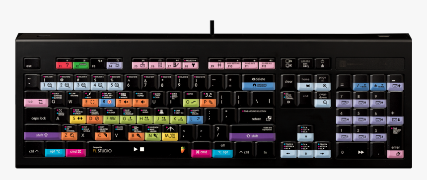 • Designed For Image-line Fl Studio - Logic Keyboard Fl Studio, HD Png Download