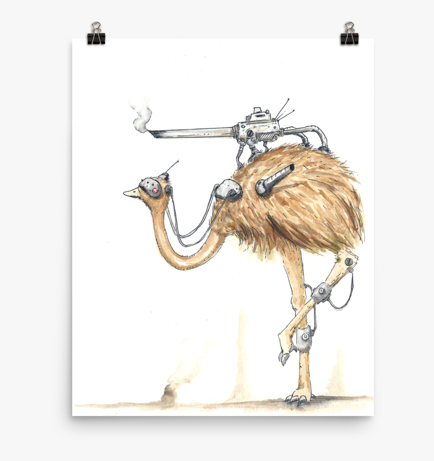 Emu On Plane, HD Png Download
