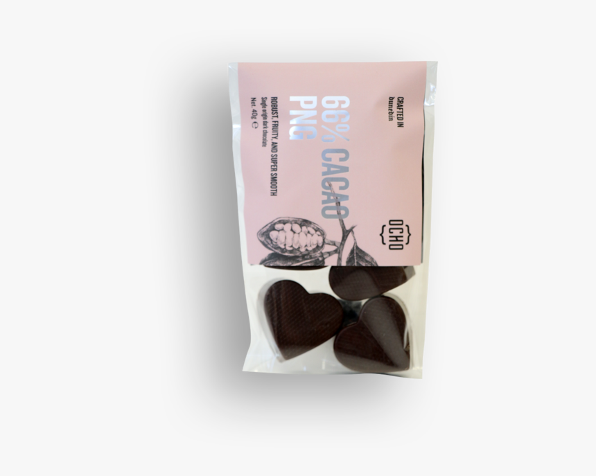 Ocho Love Hearts 66% Cacao Png 
 Class Lazyload Lazyload - Chocolate, Transparent Png
