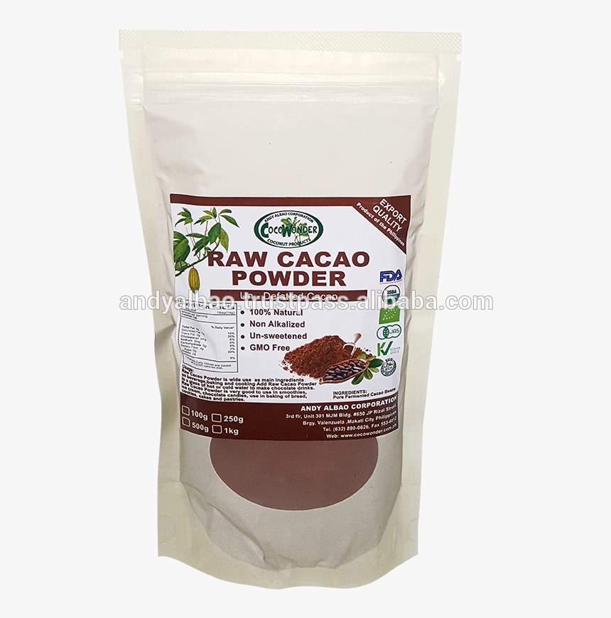 Raw Cacao Powder - Defatted Cocoa Paste, HD Png Download