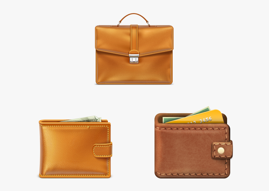 Leather Wallet Wallets Icon Png Image High Quality - Carteras De Cuero Png, Transparent Png