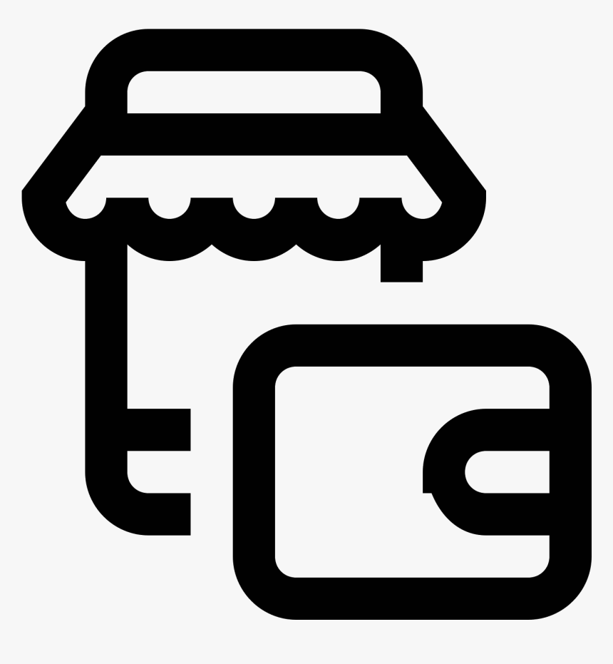 Mobile Shop Wallet Icon - Vector Graphics, HD Png Download