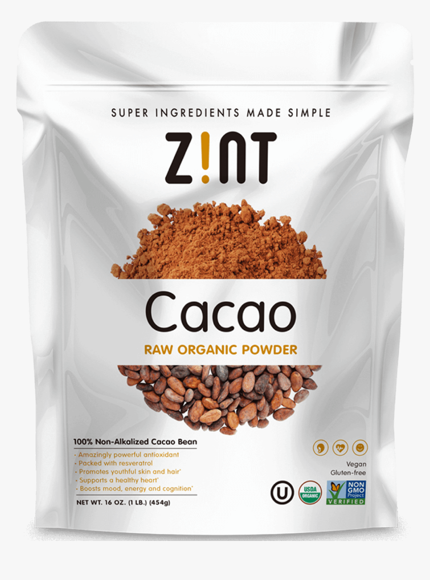 Zint Raw Organic Cacao Powder, HD Png Download