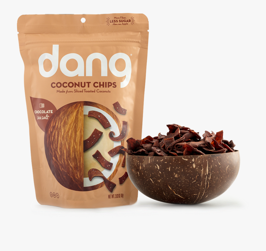 Dang Coconut Chips Chocolate Sea Salt, HD Png Download