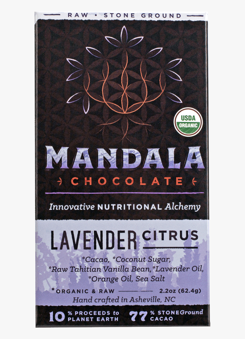 Chocolate Bar Mandala Lavendar Citrus - Cosmetics, HD Png Download