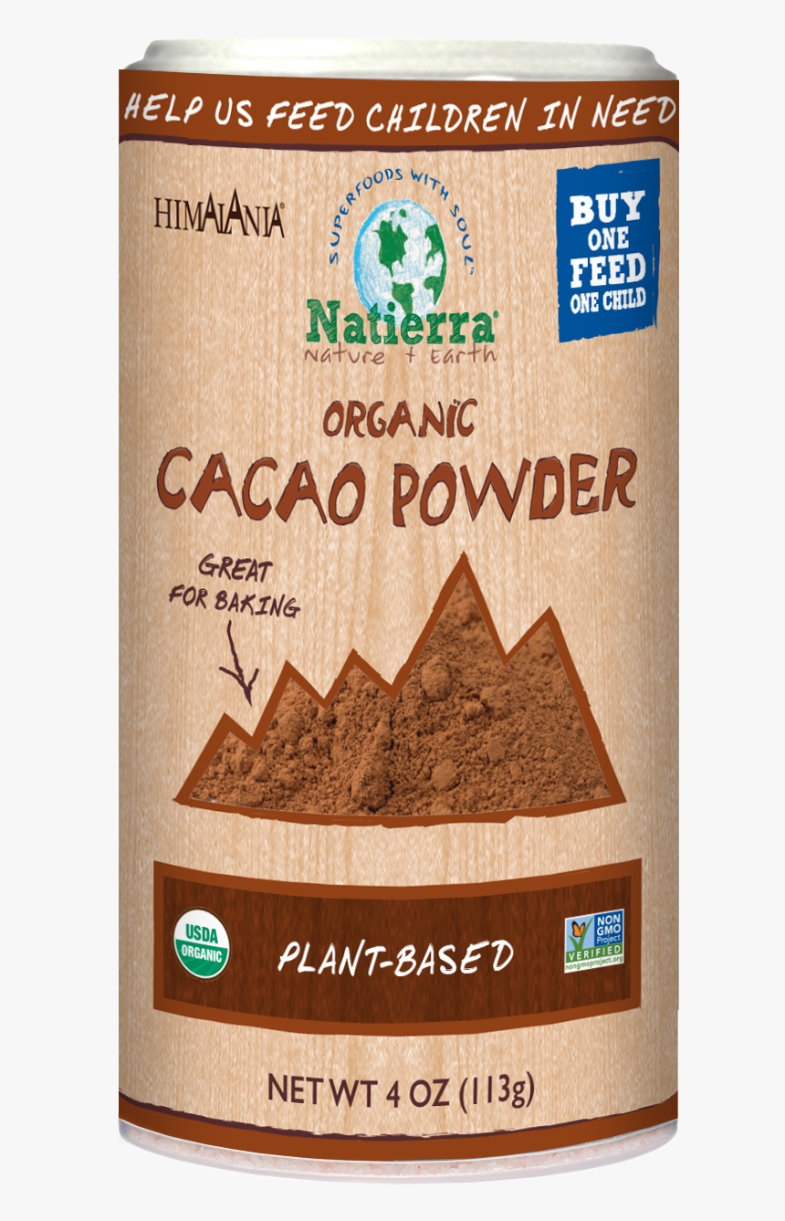 Plant-based Organic Cacao Powder - Natierra, HD Png Download