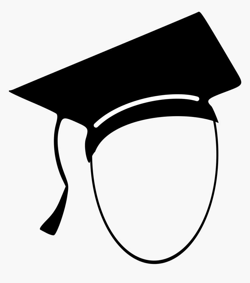 Student With Mortarboard Clip Arts - Student Head Clipart, HD Png Download