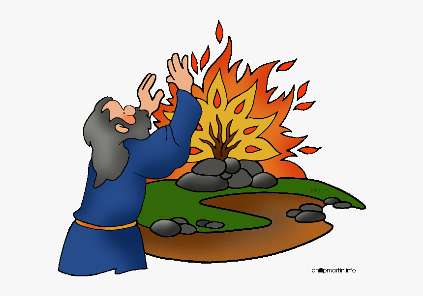 Burning Bush Vbs - Moses Burning Bush Clipart, HD Png Download