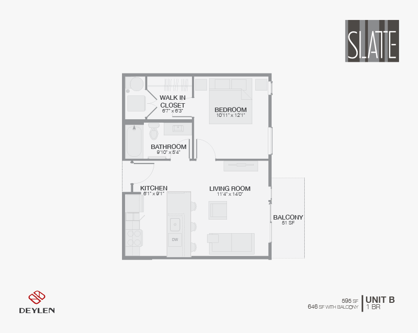 Unit B - Floor Plan, HD Png Download