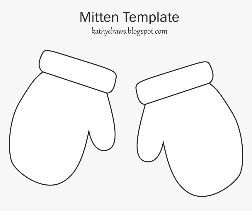 Mittens Awesome Clipart Design Digital Collection Bright - Black And White Mittens Clipart, HD Png Download